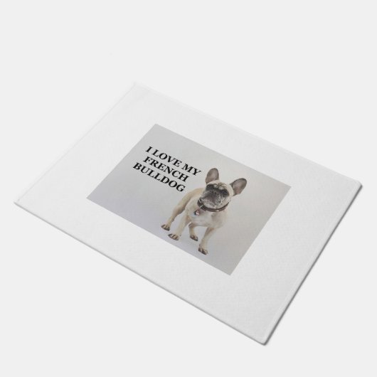frans-bulldog-roomliefde met pic deurmat (Schuin)