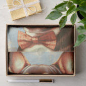 Frans Bulldog schilderij portret Tissuepapier (Geschenk)