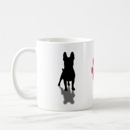 Frans Bulldog Silhouette met persoonlijke pag Koffiemok