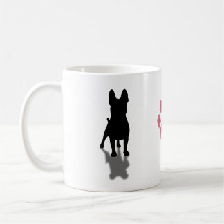 Frans Bulldog Silhouette met persoonlijke pag Koffiemok