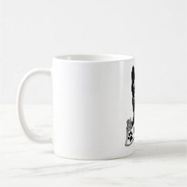 Frans Bulldog Stencil gepersonaliseerd Koffiemok