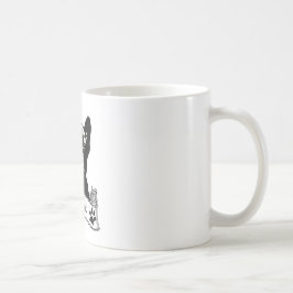 Frans Bulldog Stencil gepersonaliseerd Koffiemok