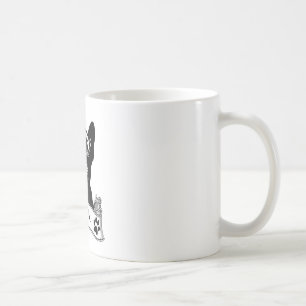 Frans Bulldog Stencil gepersonaliseerd Koffiemok