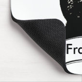 Frans Bulldog Stencil gepersonaliseerd Muismat (Hoek)