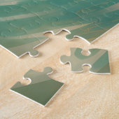 Frans Bulldog strand surfen schilderij Legpuzzel (Zijkant)