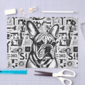 Frans Bulldog Tissue of decoupage Paper Tissuepapier (Craft)
