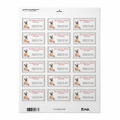 Frans Bulldog Toys Home Return-adres Etiket (Full Sheet)