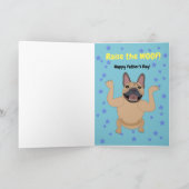 Frans Bulldog Vaderdag Funny Dog Dad Animal Kaart (Binnen)