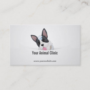 Frans Bulldog Veterinary Clinic Visitekaartje