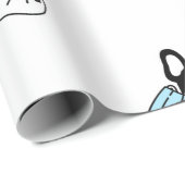 FRANS BULLDOG WEARING MASK Wrapping Paper Cadeaupapier (Rol Hoek)