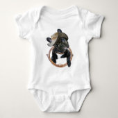 FRANS BULLDOG WEARS LASSO Apparel Romper (Voorkant)