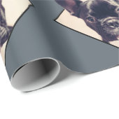 Frans Bulldog wrappapier Cadeaupapier (Rol Hoek)