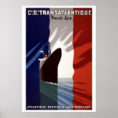  Frans C.G. Transatlantique Line Poster (Voorkant)