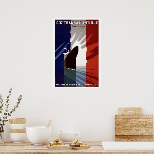  Frans C.G. Transatlantique Line Poster (Keuken)
