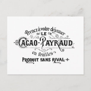 Frans Cacao - Payraud Ad Briefkaart