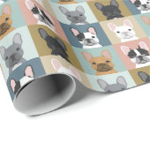 Frans cadeau van Bulldog inpakpapier frenchie (Rol Hoek)