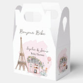 Frans Café Bonjour Bebe Paris Tea Baby shower Bedankdoosjes (Geopend)