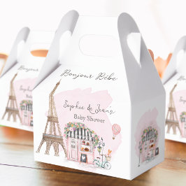 Frans Café Bonjour Bebe Paris Tea Baby shower Bedankdoosjes