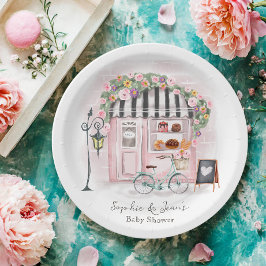 Frans Café Bonjour Bebe Paris Tea Baby shower Papieren Bordje
