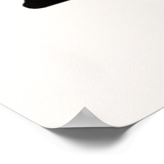 Frans Café Croissant Cat Print Poster (Hoek)