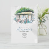 Frans Café Kaart (Staand voorkant)