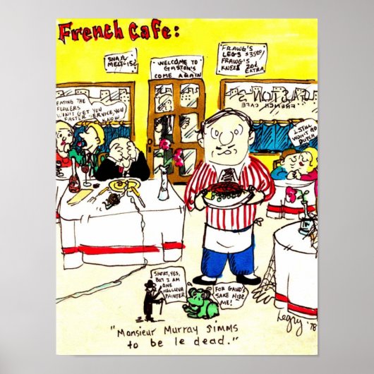 Frans Cafe - Poster (Voorkant)