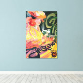 FRANS CAFÉ POSTERART VERPAKT CANVAS AFDRUK (Insitu (Houten vloer))