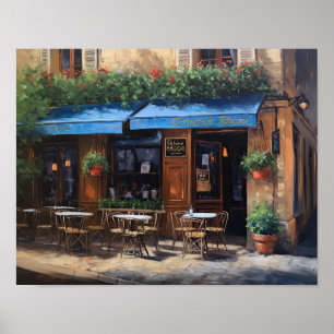 Frans Café Schilderen Landschapskunst Print Poster