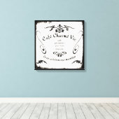 Frans Café Teken op canvas Afdruk (Insitu (Houten vloer))