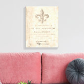 Frans CAFE teken uitgerekt canvas Afdruk (Insitu (Woonkamer))
