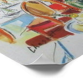 Frans Café uit de jaren zestig Poster (Hoek)