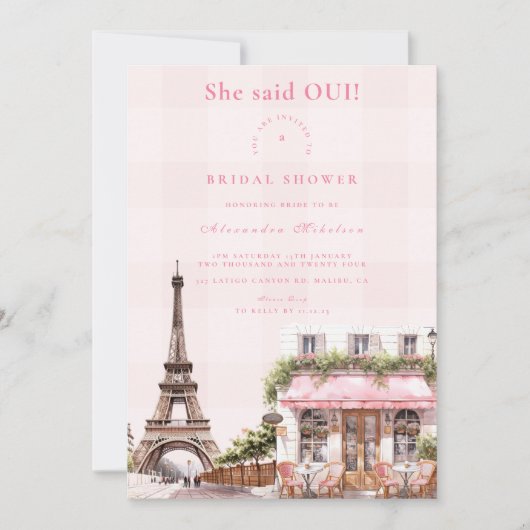 Frans Café Vrijgezellenfeest Kaart (Voorkant)