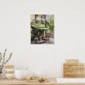 Frans Café Waterverf Landschapskunst Print Poster (Keuken)