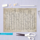 Frans Calligrafie Script Tissue Paper Tissuepapier (Craft)