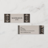 Frans Camel Brown Modern Slim Calling Mini Visitekaartje (Voorkant / Achterkant)