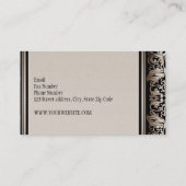  Frans Camel Brown Modern Slim Calling Visitekaartje (Achterkant)