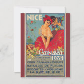 Frans carnaval Nice 1934 Kaart (Voorkant)
