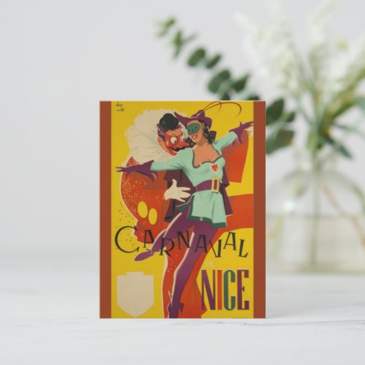  Frans Carnaval Nice Briefkaart (Staand voorkant)