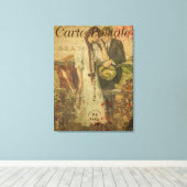 Frans "Carte Postale" Canvas Afdruk (Insitu (Houten vloer))