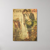 Frans "Carte Postale" Canvas Afdruk (Voorkant)