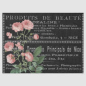 Frans Chalkboard Beauty ad roze Rose  Tissuepapier (Voorkant)