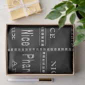 Frans Chalkboard Beauty and  Black Ephemera Tissuepapier (Geschenk)