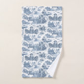  Frans Chariot Dawn Toile de Jouy-Blue Bad Handdoek (Handdoek)