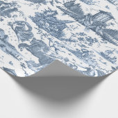  Frans Chariot Dawn Toile de Jouy-Blue Cadeaupapier (Hoek)