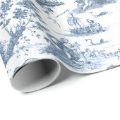  Frans Chariot Dawn Toile de Jouy-Blue Cadeaupapier (Rol Hoek)