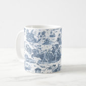  Frans Chariot Dawn Toile de Jouy-Blue Koffiemok (Voorkant links)