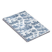 Frans Chariot Dawn Toile de Jouy-Blue Notitieboek (Rechterzijde)