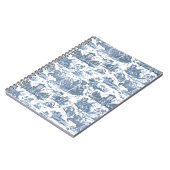 Frans Chariot Dawn Toile de Jouy-Blue Notitieboek (Linkerzijde)