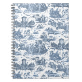  Frans Chariot Dawn Toile de Jouy-Blue Notitieboek (Voorkant)