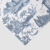 Frans Chariot Dawn Toile de Jouy-Blue Tissuepapier (Detail)